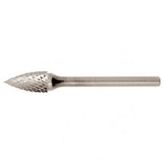 SG-1 Double Cut Solid Carbide Bur-Pointed Tree Shape - A1 Tooling