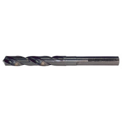 ‎1-1/2 RHS / RHC HSS 118 Degree Radial Point 1/2 Reduced Shank Silver & Deming Drill - Steam Oxide - Exact Industrial Supply