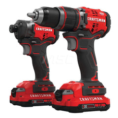 Cordless Tool Combination Kit: 20V CMCD721 Hammerdrill,  CMCF820 Impact Driver,  (2) CMCB202 V20 20V MAX 2.0Ah Lithium Ion Battery,  V20 20V MAX Lithium Ion Charger,  Storage Bag,  Tool Bag