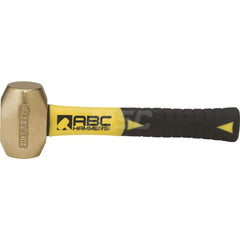 2 lb Brass Drilling Hammer, Non-Sparking, Non-Marring 1-1/2 ™ Face Diam, 3 ™ Head Length, 9-1/2 ™ OAL, 8 ™ Fiberglass Handle, Double Faced 1-1/2″ Face Diam, 3″ Head Length, 9-1/2″ OAL, 8″ Fiberglass Handle