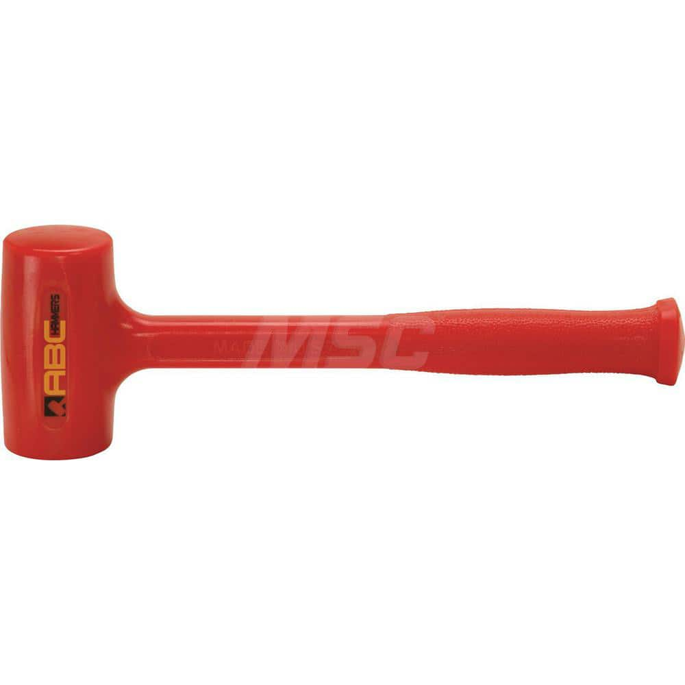 1.6 lb Polyurethane Dead Blow Hammer, Non-Sparking, Non-Marring 2 ™ Face Diam, 4-1/8″ Head Length, 12-3/4 ™ OAL, 10-1/2″ Steel Reinforced Polyurethane Handle, Double Faced 2″ Face Diam, 4-1/8″ Head Length, 12-3/4″ OAL, 10-1/2″ Steel-Reinforced Polyurethan