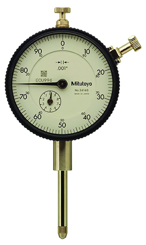 1" Total Range - 0-100 Dial Reading - AGD 2 Dial Indicator - A1 Tooling