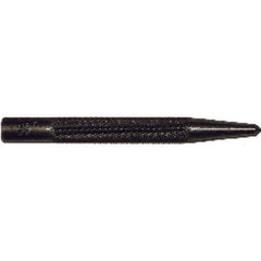 Mayhew Center Punch - 1/4″ Hex × 4″ Overall Length - A1 Tooling