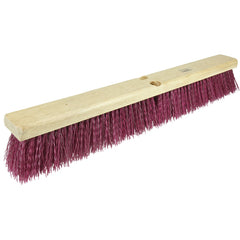 18″ - Red-Brown Heavy Sweeping Broom Without Handle - A1 Tooling