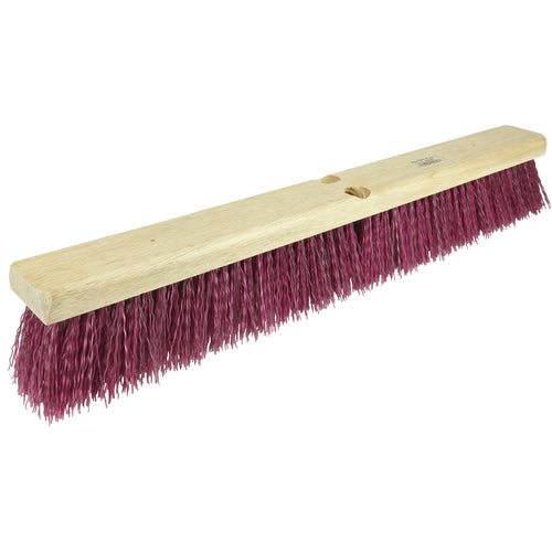 24″ - Red-Brown Heavy Sweeping Broom Without Handle - A1 Tooling