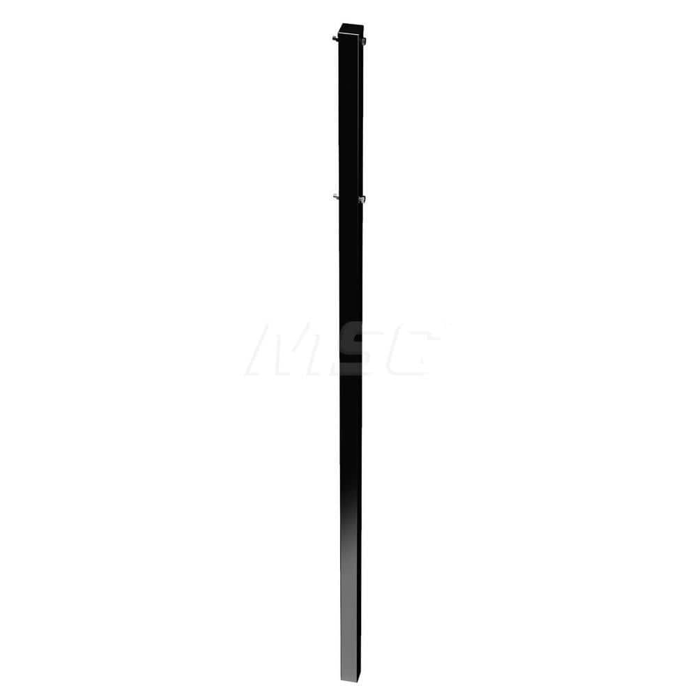 Barrier Parts & Accessories; Type: Square Power Post; Color: Black; Height (Decimal Inch): 72.000000; Base Material: Polyethylene; Length (Inch): 3; Width (Inch): 1.75; Finish/Coating: Black; For Use With: Power Post Upright Type III Barricades; Material: