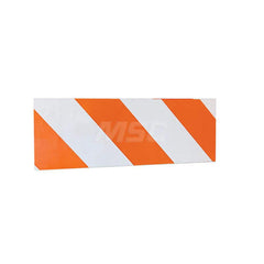 Traffic Barricades; Type: Type I & II; Barricade Height (Inch): 8; Material: Plastic; Barricade Width (Inch): 24; Reflective: Yes; Compliance: None; Color: White; Additional Information: Reflective: Engineer Grade Striped Sheeting; Reflective Strip Direct