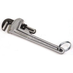 Tethered Pipe Wrench: 48″ OAL, Aluminum 6″ Max Pipe Capacity