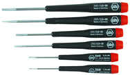 6 Piece - Precision Slotted Screwdriver Set - #26090 - 1.5 - 4.0mm - A1 Tooling