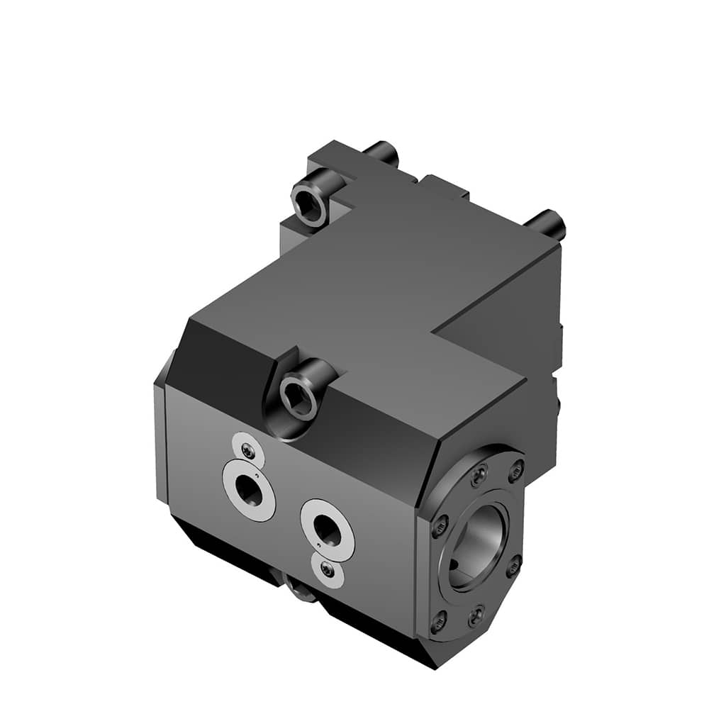 Modular Lathe Adapter/Mount: Left Hand Cut, C4 Modular Connection Through Coolant, Series Cx-TR/LI-BT..DT