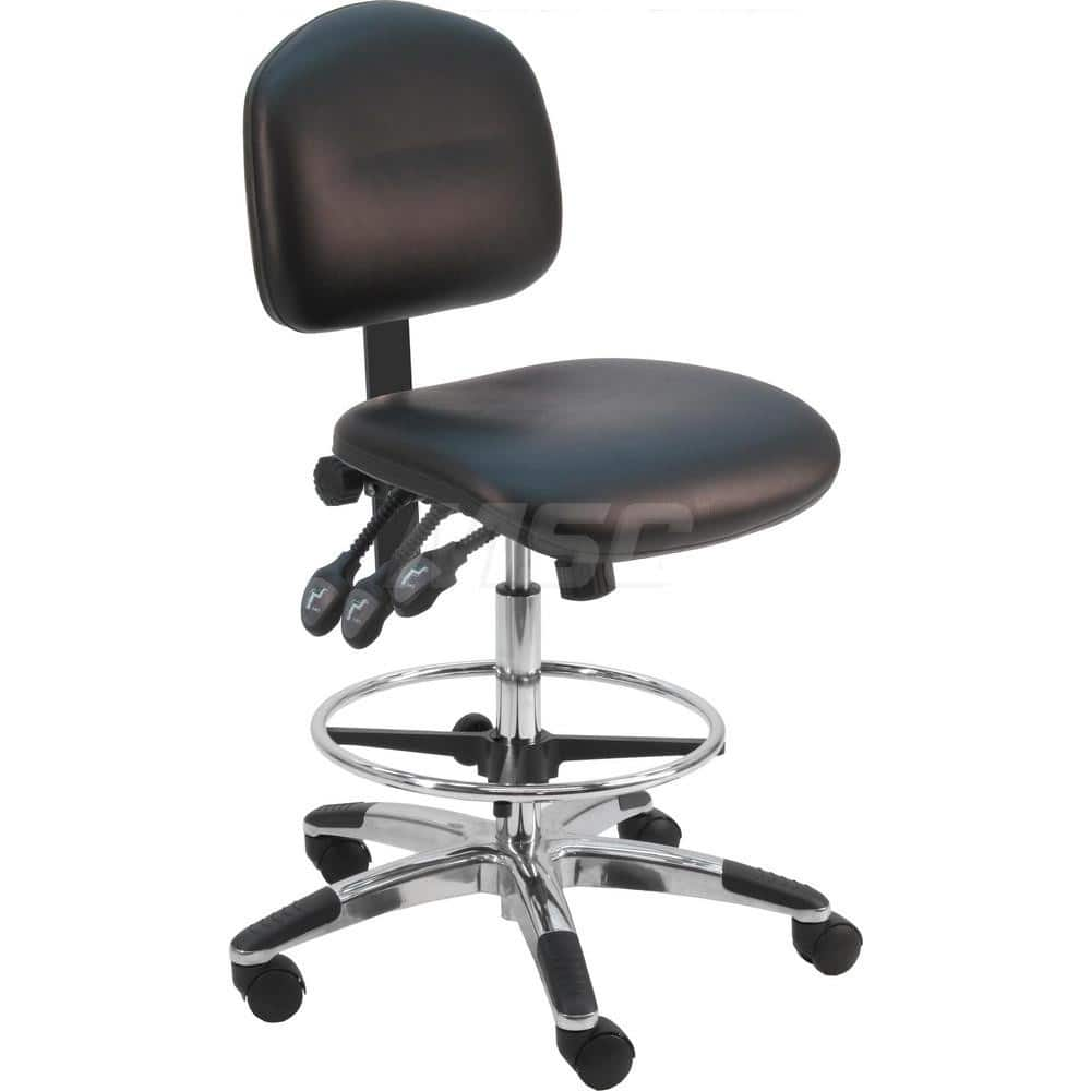 Task Chair: Vinyl, Black