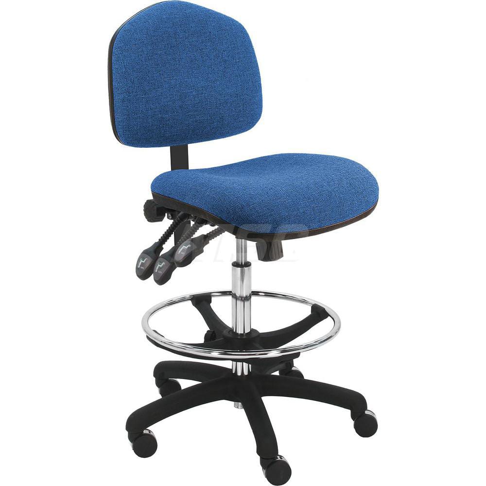 Task Chair: Fabric, Blue