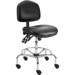 Task Chair: Vinyl, Black