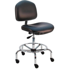 Task Chair: Vinyl, Black