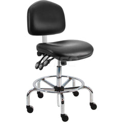 Task Chair: Vinyl, Black