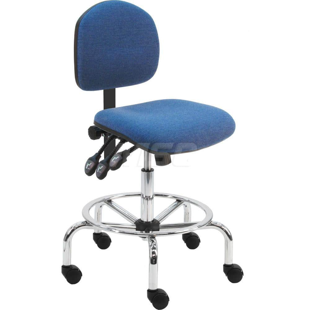 Task Chair: Fabric, Blue