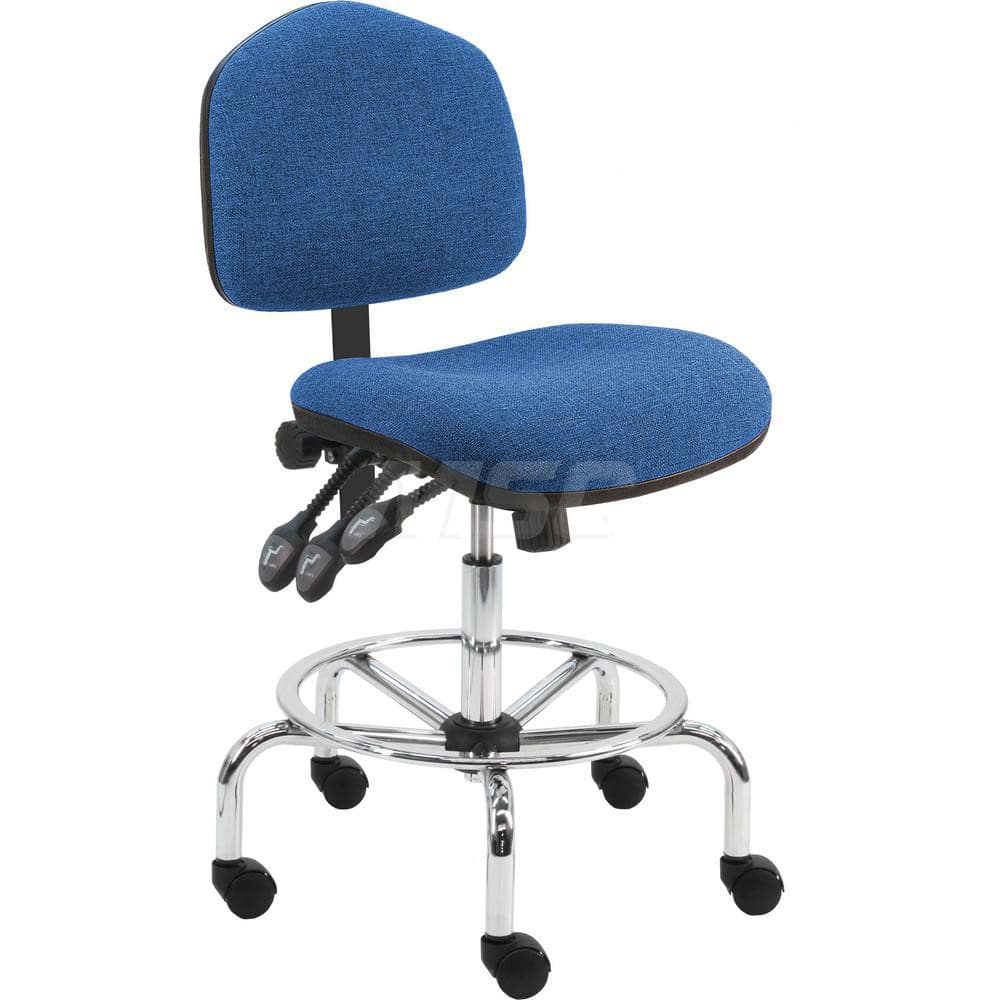 Task Chair: Fabric, Blue