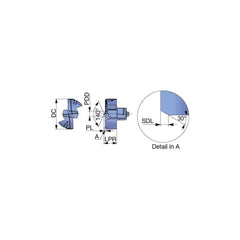 Replaceable Drill Tip:  DMF175 AH9130,  180 &deg N/A TiAlN Finish,  No