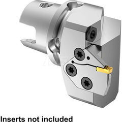 Modular Grooving Head: Left Hand, Blade Holder Head, KM80ATC System Size Through Coolant, Series Beyond Evolution