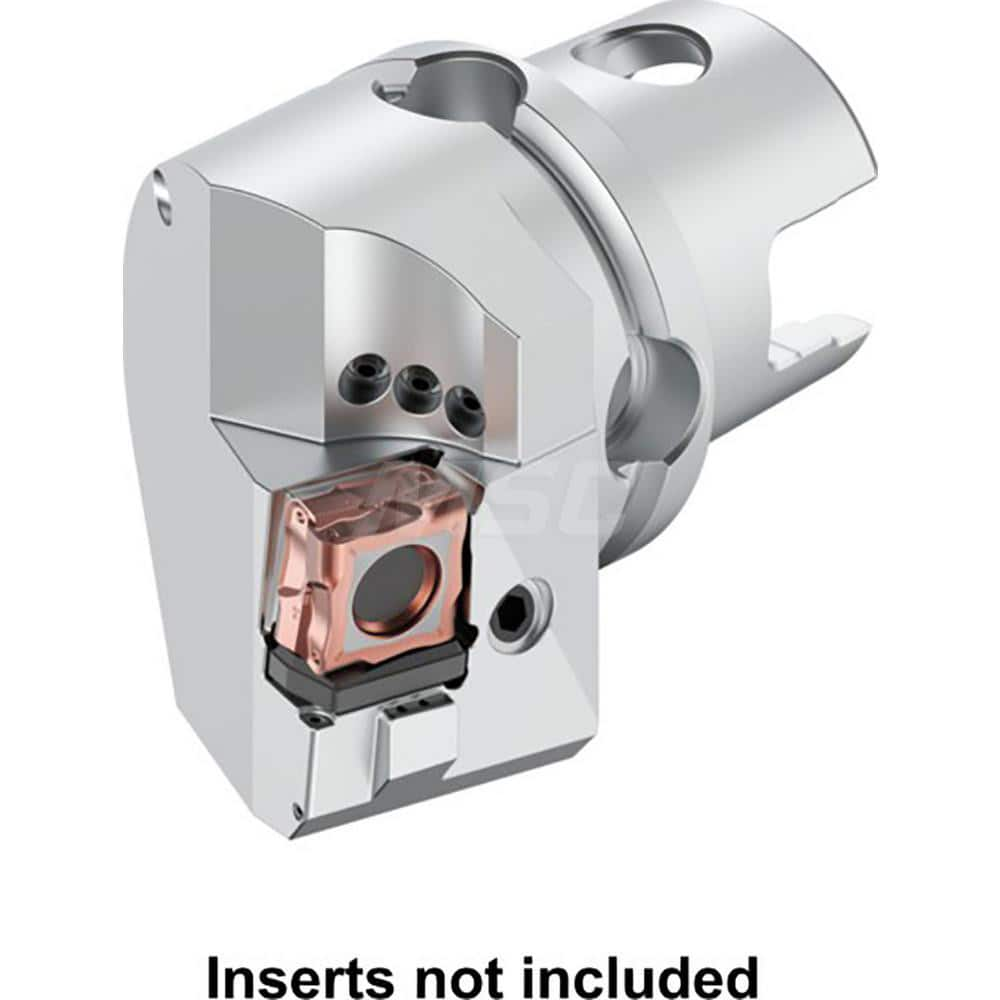 RH KM Negative (Axial) Negative (Radial) Indexable Turning Toolholder - 75deg; Lead Angle, -6° (Axial)/-6.5° (Radial), 63mm Shank Diam, Takes CNUX191016R Inserts