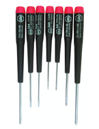 7 Piece - Precision Slotted & Phillips Screwdriver Set - #26190 - Includes: Phillips #00 - 1 Slotted 1.5 - 3mm - A1 Tooling