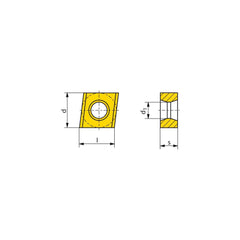 Milling Insert:  CNHT 1205 CTPP235,  CTPP235,  Solid Carbide N/A Finish,