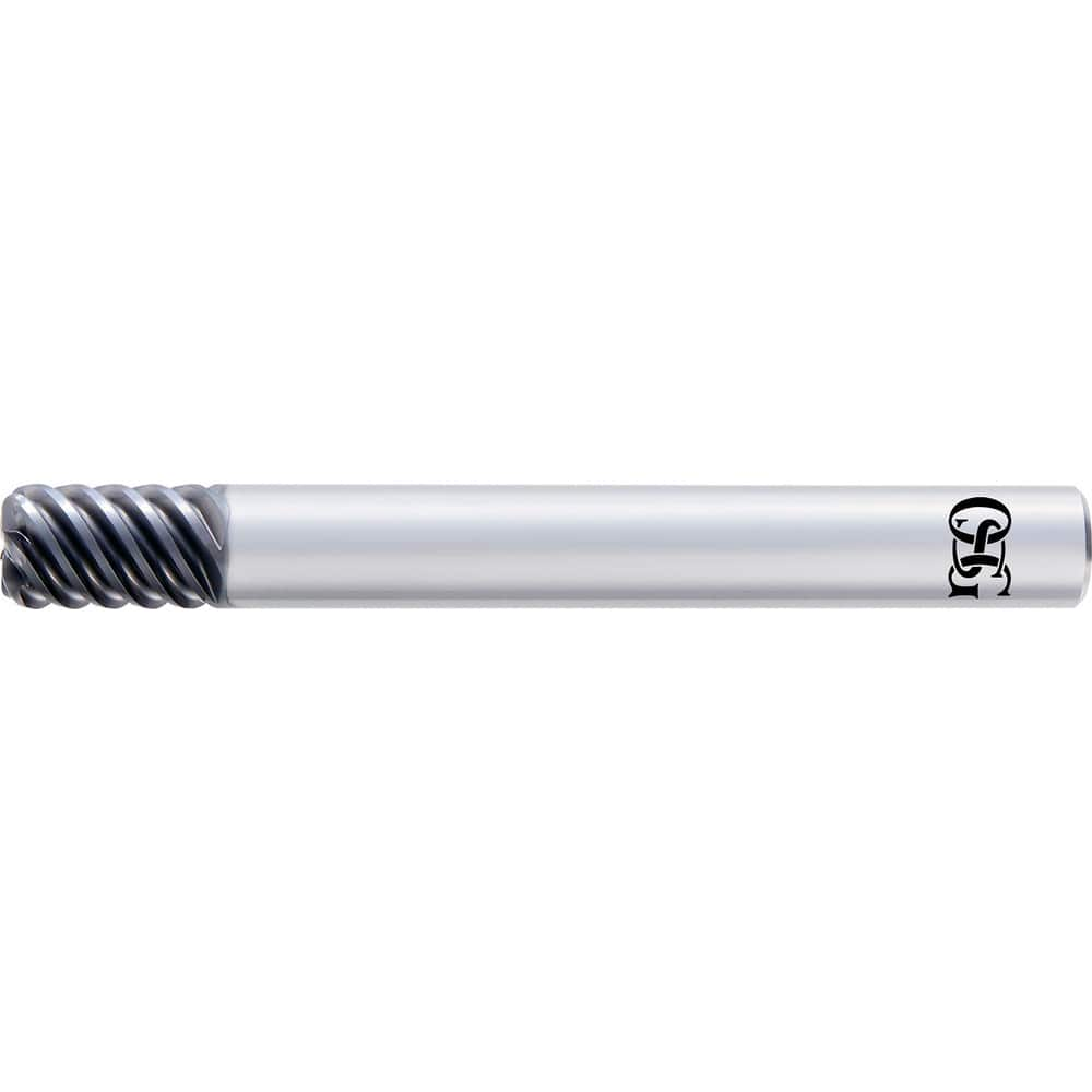 Corner Radius End Mill: 0.7874″ Dia, 1″ Radius, 8 Flutes, Solid Carbide Helix, DUROREY Coated, Centercutting, Series 4770