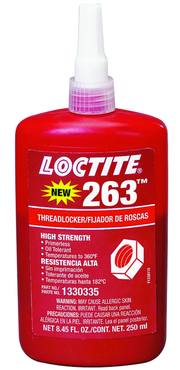 263 threadlocker Red High Strength - 250ml - A1 Tooling