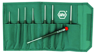 8 Piece - .050 - 5/32" - Precision Ball End Hex Inch Screwdriver Set in Canvas Pouch - A1 Tooling