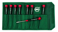 8 Piece - 2.0mm - 5.5mm - PicoFinish Precision Metric Nut Driver Set in Canvas Pouch - A1 Tooling