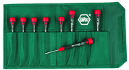 8 Piece - T1; T2; T3; T4; T5; T6; T7; T8 x 40mm - PicoFinish Precision Torx Screwdriver Set in Canvas Pouch - A1 Tooling