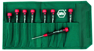 8 Piece - T5; T6; T7; T8 x 40mm; T9; T10 x 50mm; T15; T20 x 60mm - PicoFinish Precision Torx Screwdriver Set in Canvas Pouch - A1 Tooling