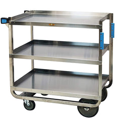 Lakeside - Carts; Type: Utility Cart ; Load Capacity (Lb.): 1000.000 ; Number of Slots: 0 ; Number of Shelves: 3 ; Width (Inch): 25-3/4 ; Length (Inch): 48 - Exact Industrial Supply