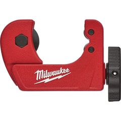 Milwaukee Tool - Pipe & Tube Cutters; Type: Mini Tube Cutter ; Maximum Pipe Capacity (Inch): 3/4 ; Minimum Pipe Capacity: 1/8 (Inch); Cuts Material Type: Copper ; Overall Length (Inch): 4-1/2 ; Battery Included: No - Exact Industrial Supply