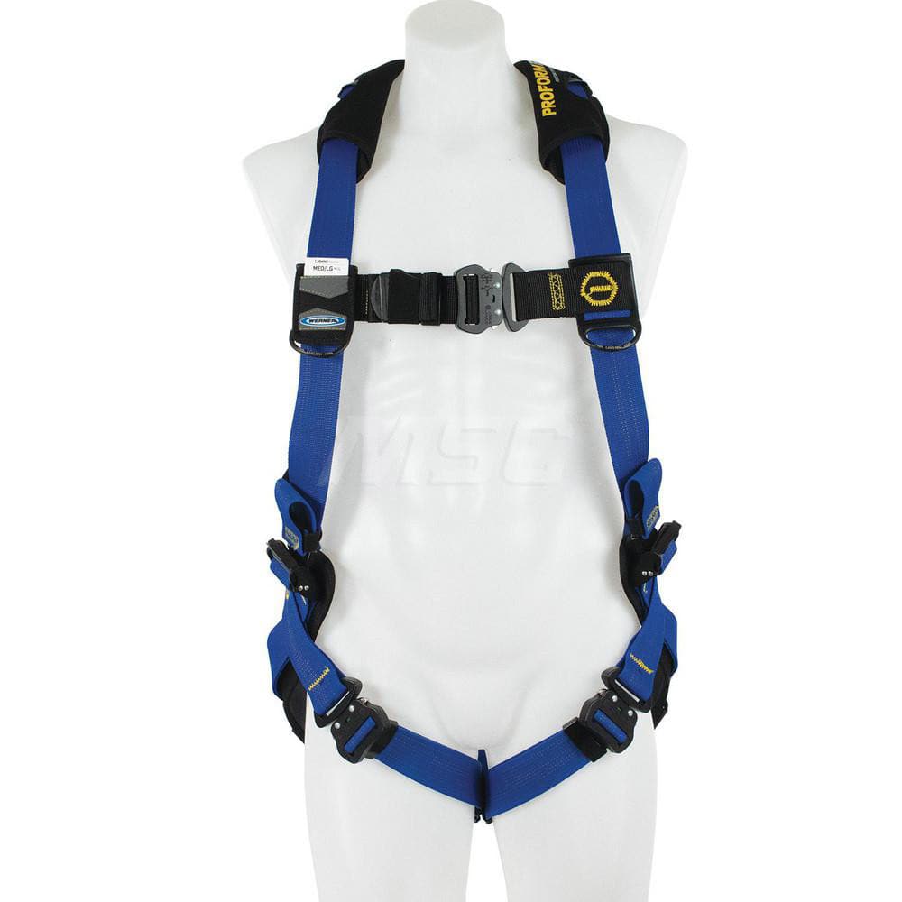 Fall Protection Harnesses: 400 Lb, Single D-Ring Style, Size Small, For General Industry, Back