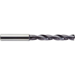 Jobber Length Drill Bit: 0.4527″ Dia, 142 °, Solid Carbide ALtima Plus Finish, 4.6457″ OAL, Right Hand Cut, Helical Flute, Straight-Cylindrical Shank