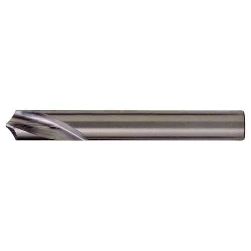 ‎1/2″ × 3-3/4″ OAL 90 Degree Carbide Radial NC Spotting Drills Bright - Exact Industrial Supply