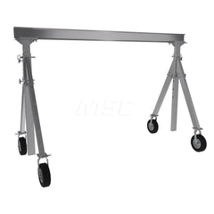 Adjustable Gantry Crane: 1,500 lb Working Load Limit, 6″ Eye Beam Height, 54″ OAW Aluminum