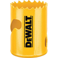 DeWALT - Hole Saws; Saw Diameter (Inch): 1-3/4 ; Cutting Depth (Inch): 1-3/4 ; Saw Material: Bi-Metal ; Cutting Edge Style: Toothed Edge ; Material Application: Metal; Plastic; Wood ; Pipe Tap Compatibility (Inch): 3 - Exact Industrial Supply