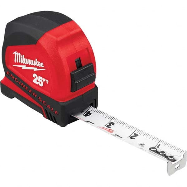 Milwaukee Tool - 25' x 1" White Blade Tape Measure - A1 Tooling