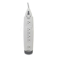 Belkin - Power Outlet Strips; Amperage: 15 ; Voltage: 125 ; Number of Outlets: 7 ; Material: Plastic ; Mounting Type: Floor ; Cord Length (Feet): 6 - Exact Industrial Supply