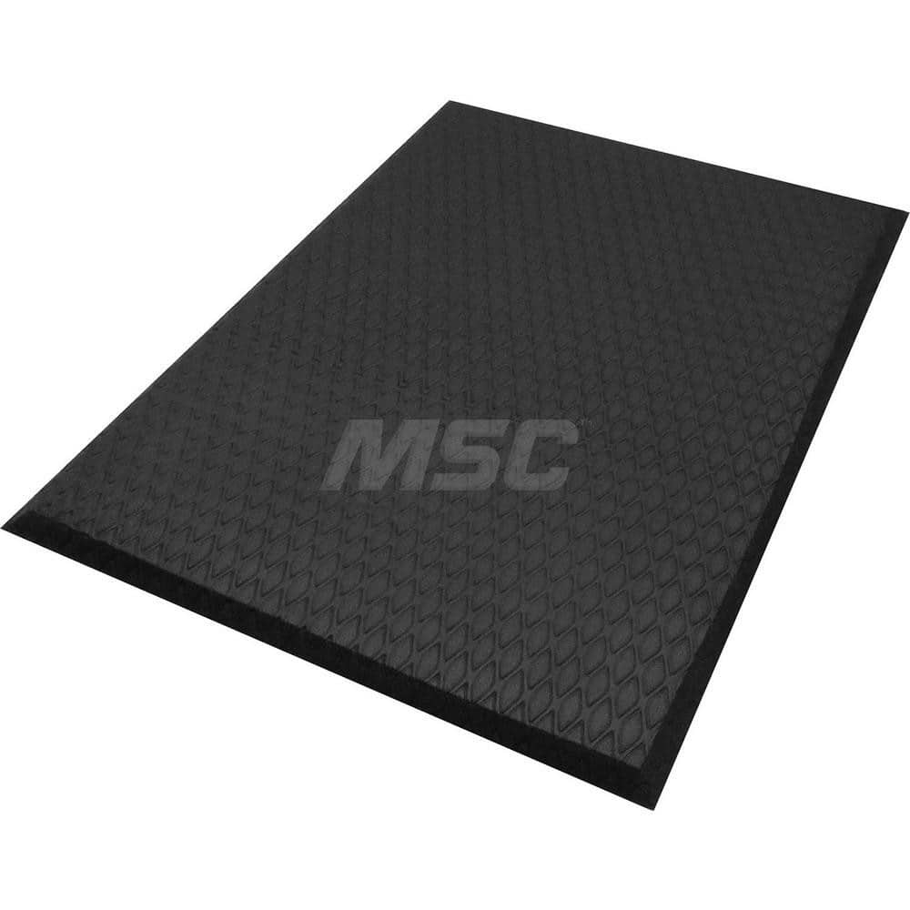 M + A Matting - Anti-Fatigue Matting; Dry or Wet Environment: Dry ; Length (Feet): 3.000 ; Width (Inch): 24 ; Width (Feet): 2.00 ; Thickness (Inch): 5/8 ; Surface Pattern: Diamond Tread - Exact Industrial Supply