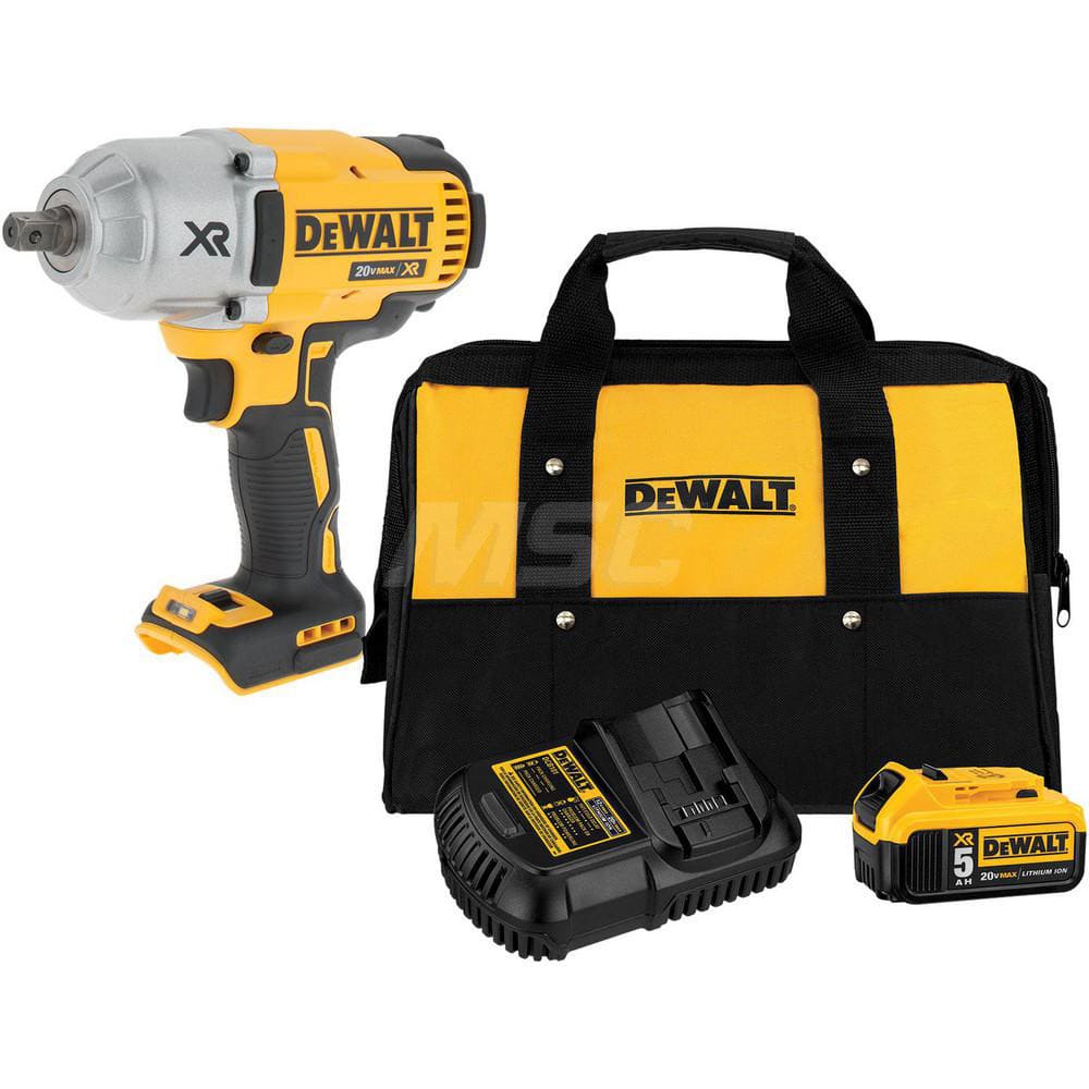 Cordless Impact Wrench: 20V, 1/2″ Drive, 0 to 2,400 BPM, 1,900 RPM 700 ft-lb, 1 20V MAX Battery Included, DCB101