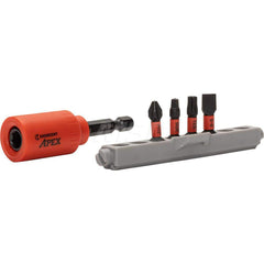 Crescent - Power & Impact Screwdriver Bit Sets; Point Type: Phillips, Slotted, Torx, Square ; Tool Type: Quick Release Bit Holder and Bits ; Bit Type: Bit Holder ; Drive Size: 1/4 ; Phillips Point Size: #2 ; Torx Size Range: T25 - Exact Industrial Supply