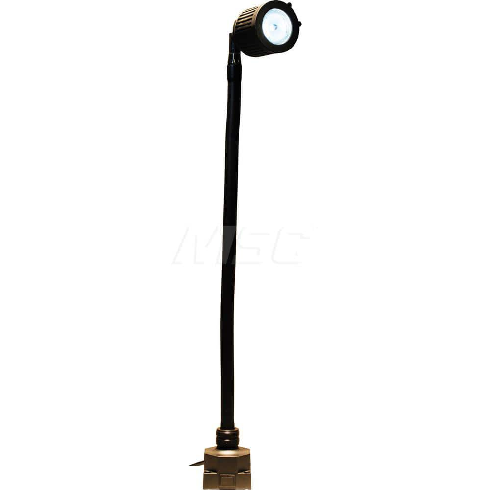 Sunnex Lighting - Task Lights; Fixture Type: General Purpose ; Color: Black ; Lamp Type: MR16 ; Mounting Type: Base Mount ; Adjustable Arm Type: Gooseneck ; Arm Length (mm): 500 - Exact Industrial Supply