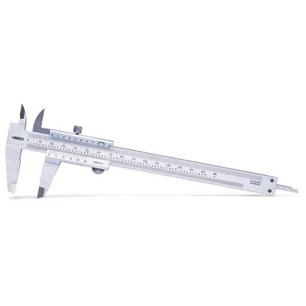 Insize USA LLC - Vernier Calipers; Minimum Measurement (mm): 0.00 ; Minimum Measurement (Decimal Inch): 0.0000 ; Maximum Measurement (Decimal Inch): 6.0000 ; Maximum Measurement (mm): 150.00 ; Graduation (Inch): 0.001 ; Graduation (Decimal Inch): 0.001 - Exact Industrial Supply