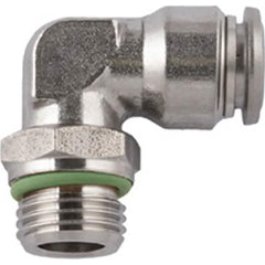 Aignep USA - Metal Push-To-Connect Tube Fittings; Type: Male Elbow Swivel ; Tube Outside Diameter (mm): 10 ; Maximum Working Pressure: 290.000 ; Connection Style: Push to Connect ; Connection Type: Push to Connect ; Material: 316L Stainless Steel - Exact Industrial Supply