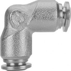 Aignep USA - Metal Push-To-Connect Tube Fittings; Type: Union Elbow ; Tube Outside Diameter (Inch): 3/8 ; Maximum Working Pressure: 290.000 ; Connection Style: Push to Connect ; Connection Type: Push to Connect ; Material: 316L Stainless Steel - Exact Industrial Supply