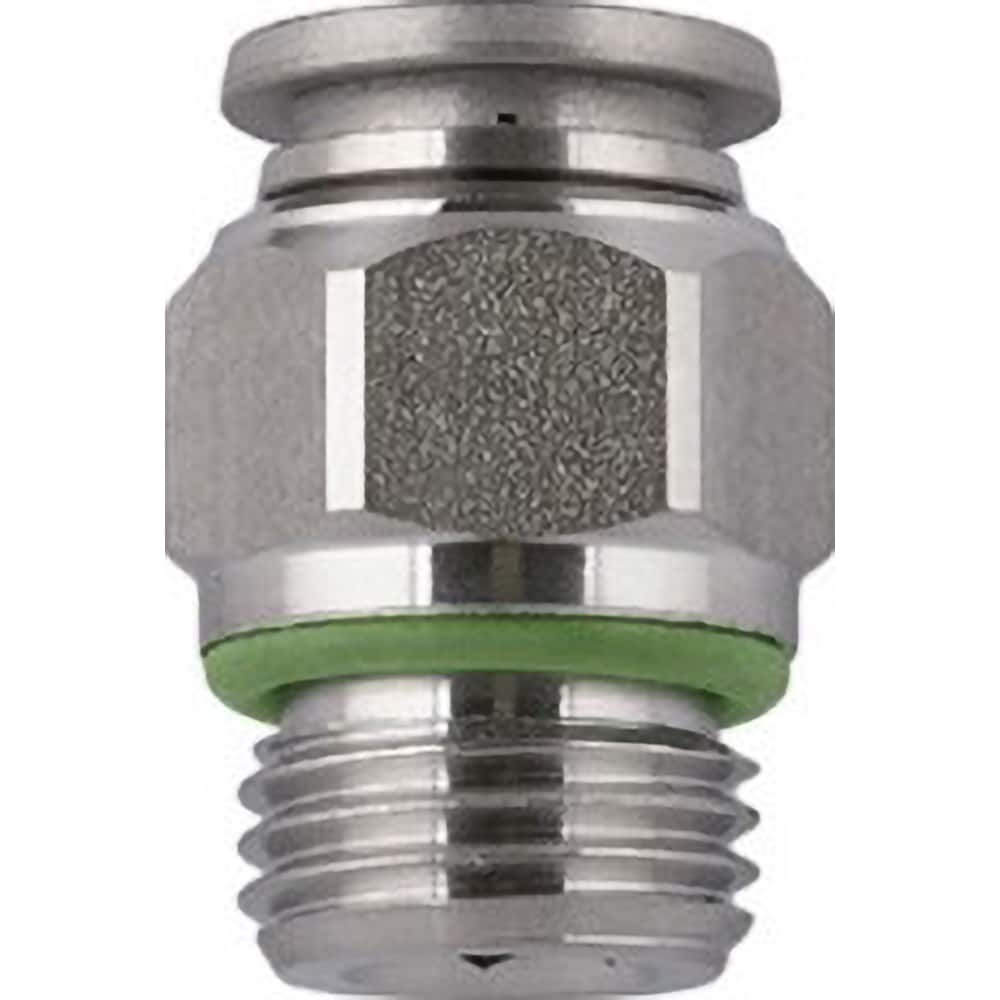 Aignep USA - Metal Push-To-Connect Tube Fittings; Type: Male Connector ; Tube Outside Diameter (mm): 12 ; Maximum Working Pressure: 290.000 ; Connection Style: Push to Connect ; Connection Type: Push to Connect ; Material: 316L Stainless Steel - Exact Industrial Supply