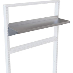 BOSTONtec - Workbench & Workstation Accessories; Type: Steel Shelf ; For Use With: 48" BOSTONtec; 60" BOSTONtec; 72" BOSTONtec ; Height: 1 (Inch); Depth (Inch): 8 ; Width (Inch): 30 ; Load Capacity (Lb.): 75.000 - Exact Industrial Supply